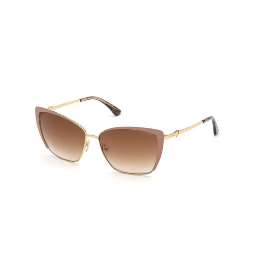 Lunettes de soleil Guess en métal beige