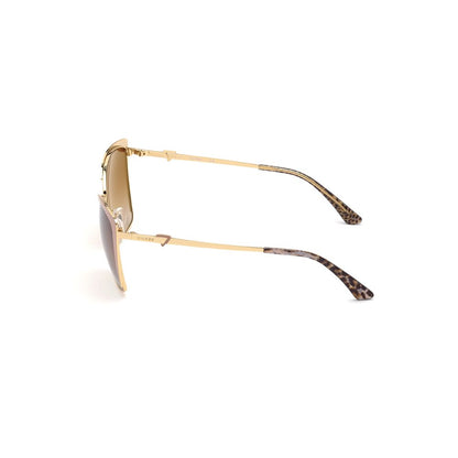 Lunettes de soleil Guess en métal beige