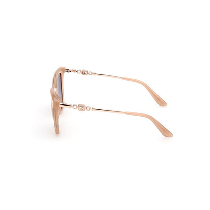 Lunettes de soleil Guess en résine beige