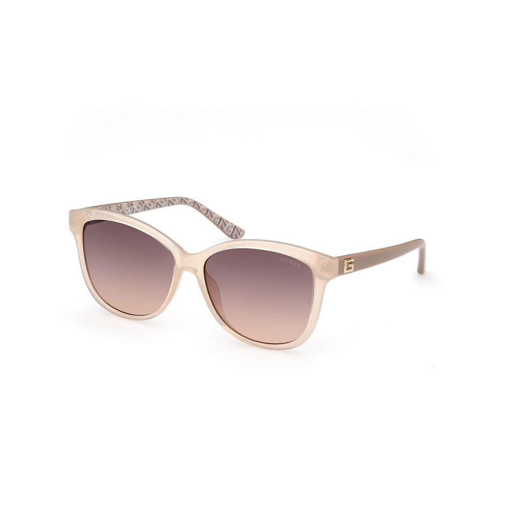 Lunettes de soleil Guess en résine beige