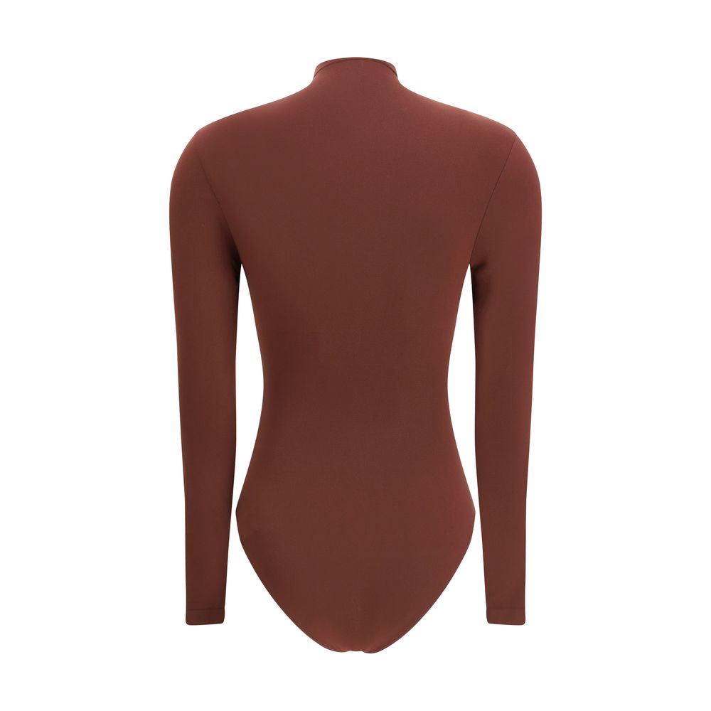 Haut en polyamide Wolford Bordeaux