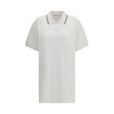 Alexander Wang White Cotton Polo Mini Dress - Élégance Sportive