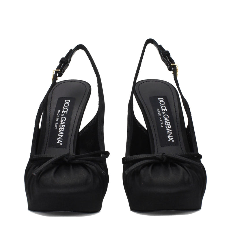 Dolce & Gabbana Black Satin Pumps - Élégance Haute Talon