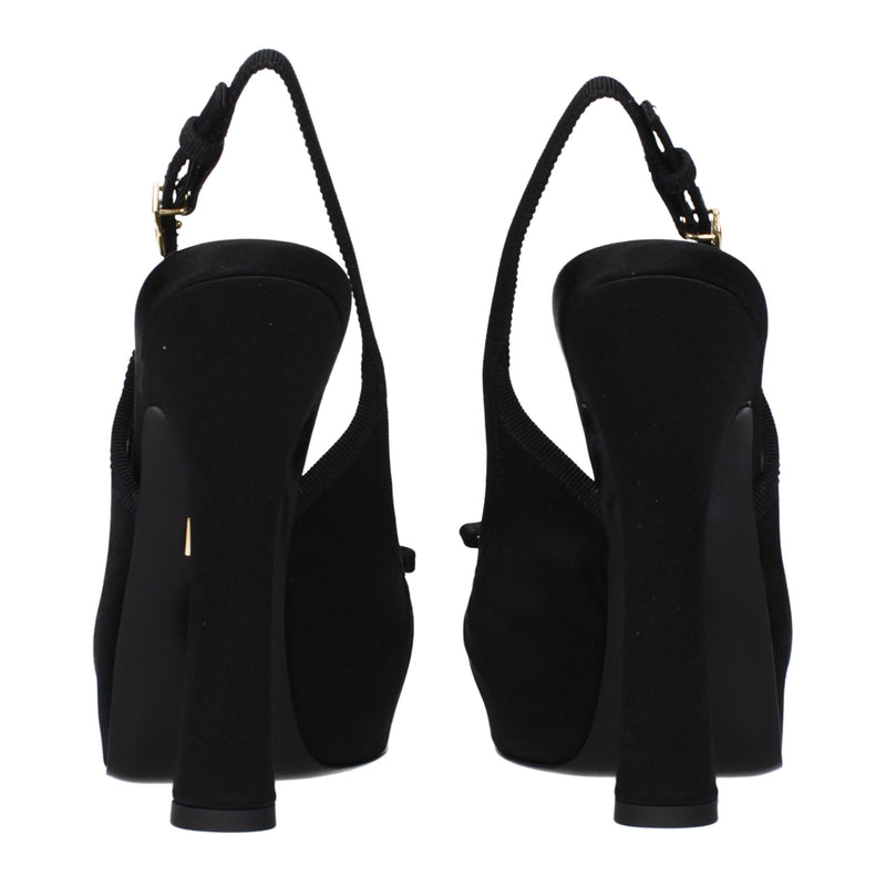 Dolce & Gabbana Black Satin Pumps - Élégance Haute Talon
