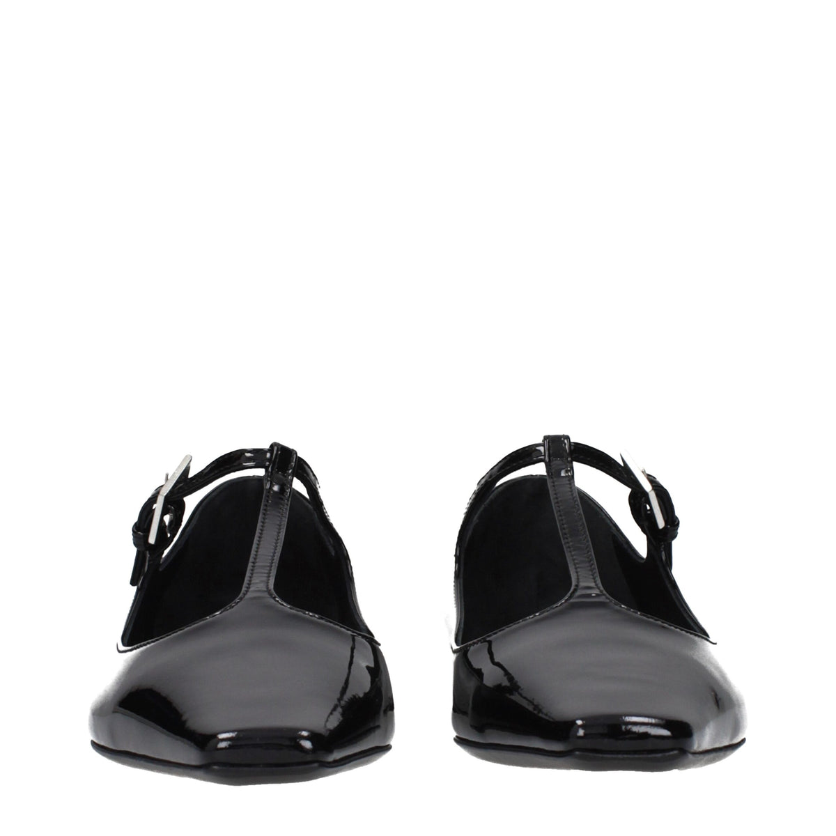 The Attico Black Leather Ballet Flats - Élégance et Confort