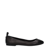 The Attico Black Leather Ballet Flats - Élégance et Confort