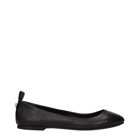The Attico Black Leather Ballet Flats - Elegance and Comfort