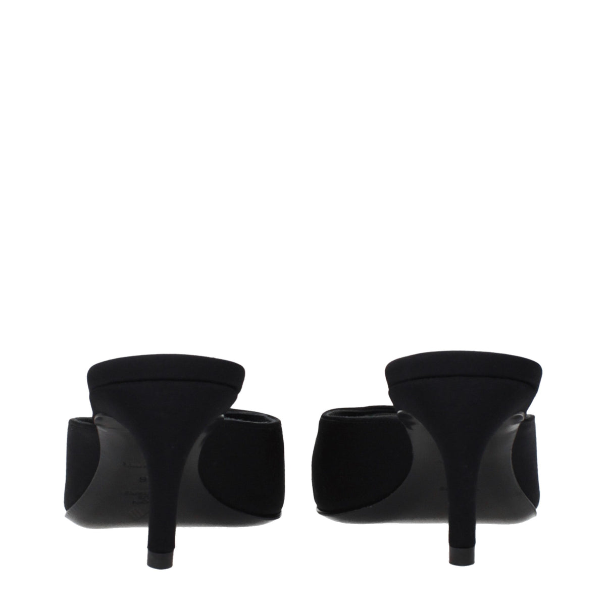 The Attico Black Fabric Flat Sandals - Chic and Comfortable Footwear
