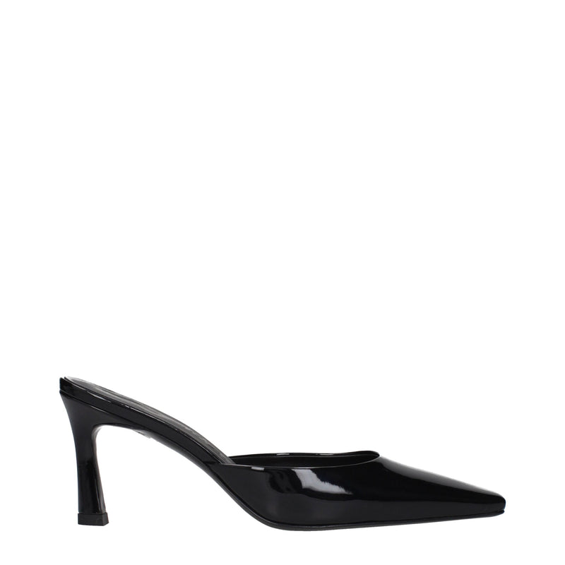The Attico Black Leather Flat Sandals - Élégance et Confort