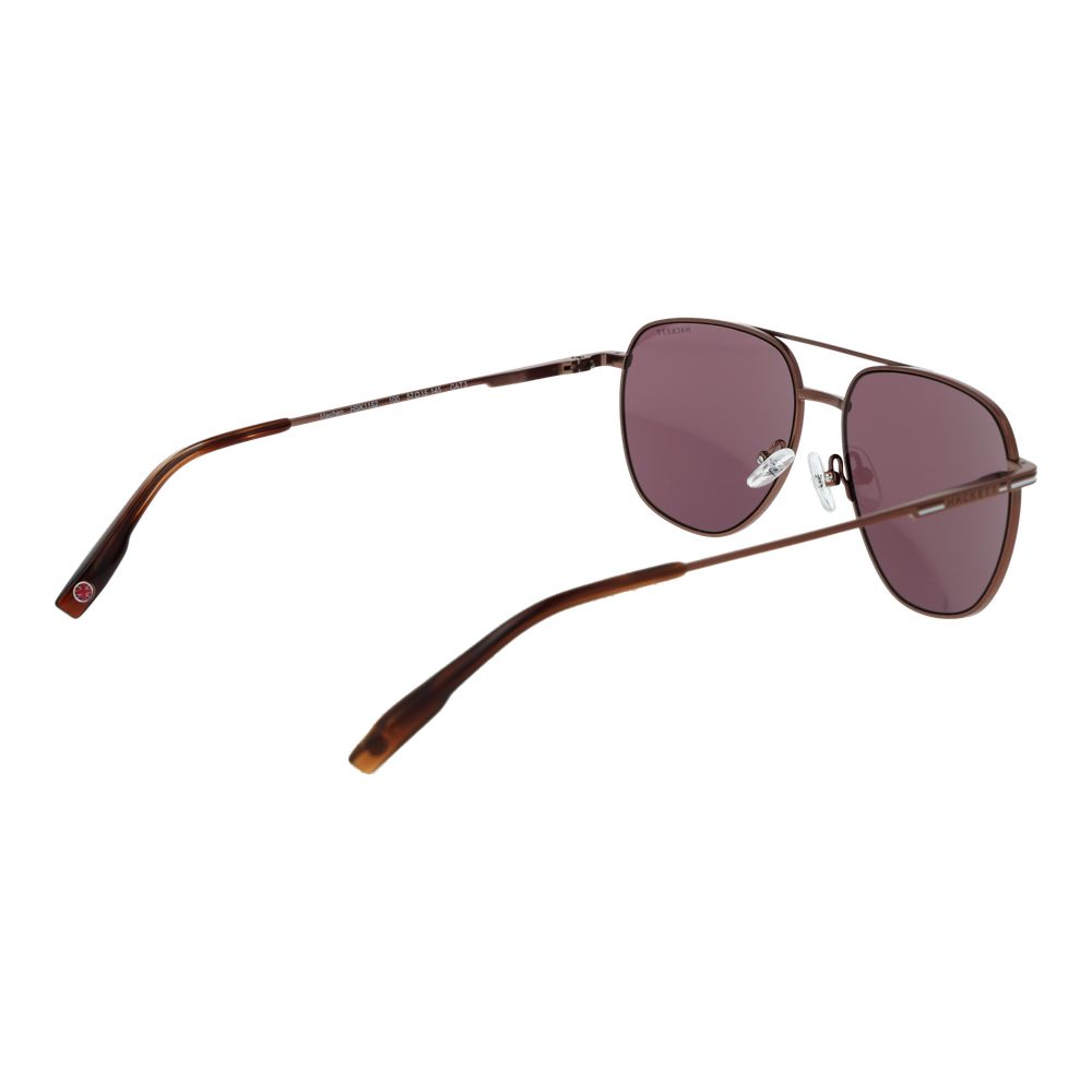Lunettes de soleil Hackett en métal marron