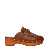Valentino Garavani Brown Leather Slippers - Luxurious Comfort