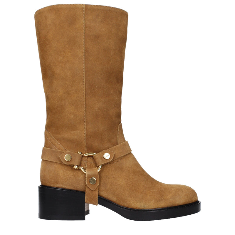 Chloé Brown Leather Ankle Boots - Elegant & Versatile Footwear