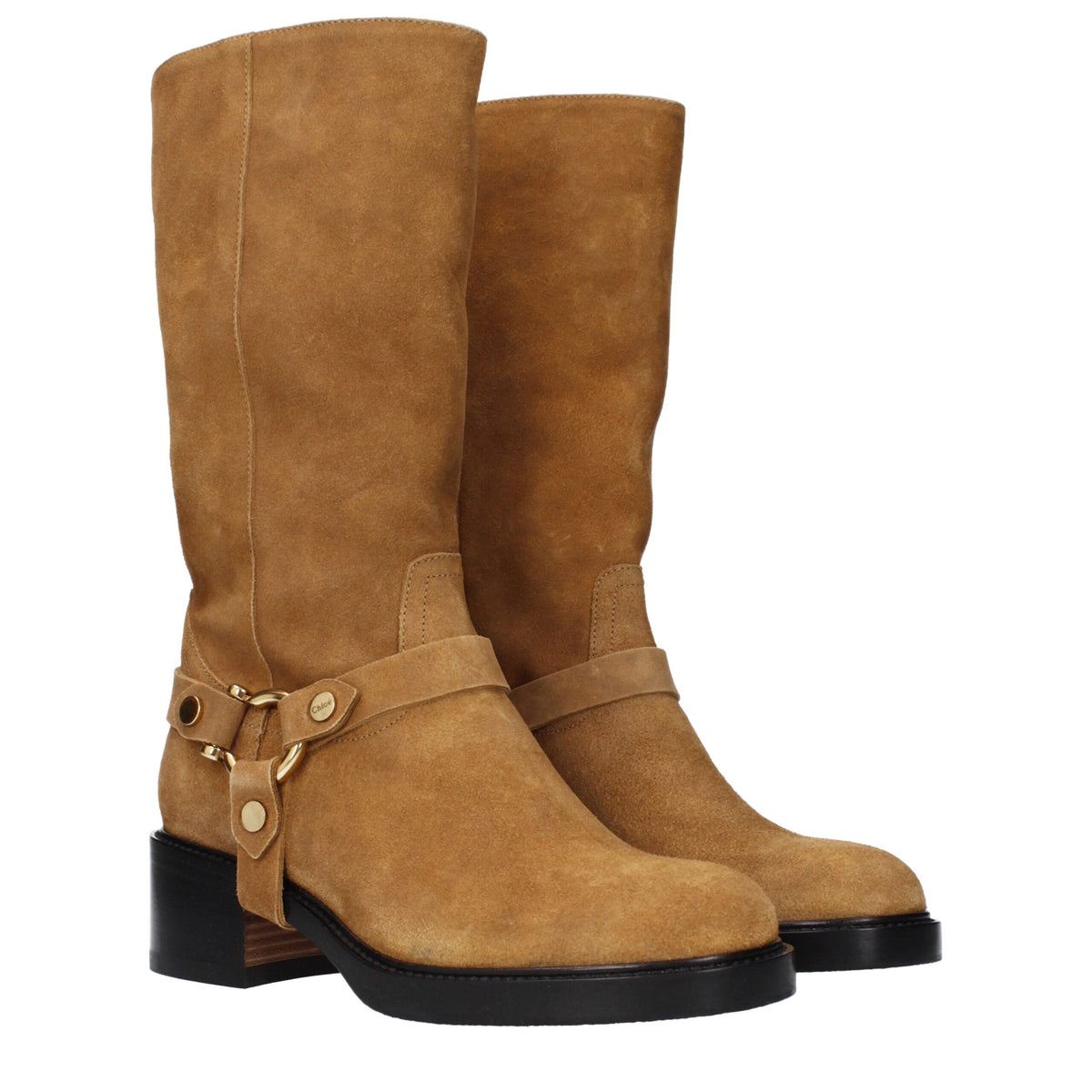 Chloé Brown Leather Ankle Boots - Elegant & Versatile Footwear