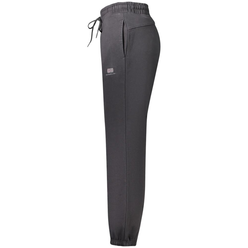 Napapijri Pantalons en Coton Noir pour Femmes - Sportswear Élégant