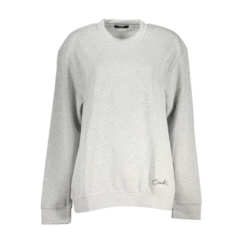 Cavalli Class Sweatshirt en Coton Gris - Confort Élégant