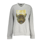 Cavalli Class Sweatshirt en Coton Gris - Élégance et Confort