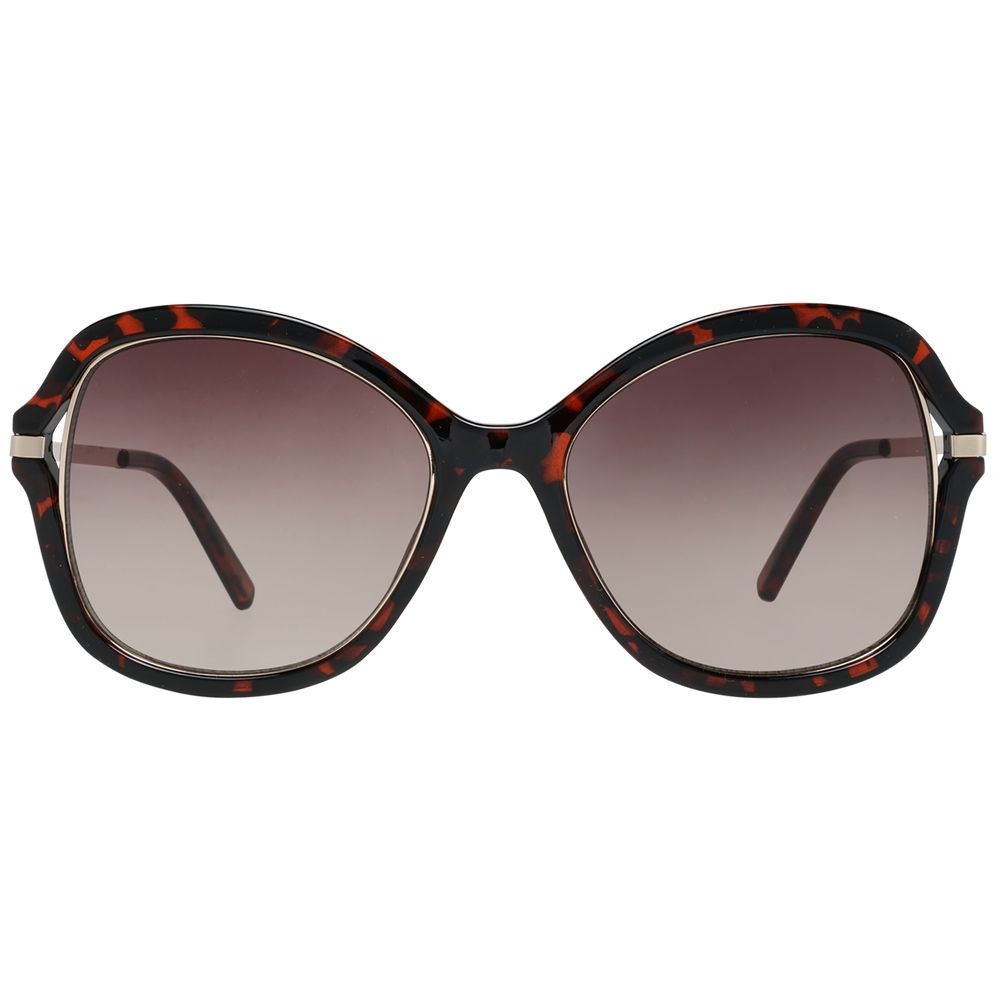 Guess Brown Metal & Plastic Butterfly Sunglasses
