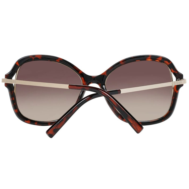 Guess Brown Metal & Plastic Butterfly Sunglasses