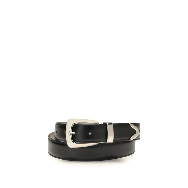 Khaite Black Calf Leather Benny Belt - 85 cm / 34 inches