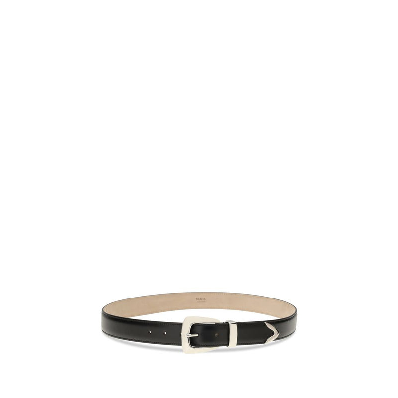 Khaite Black Calf Leather Benny Belt - 85 cm / 34 inches