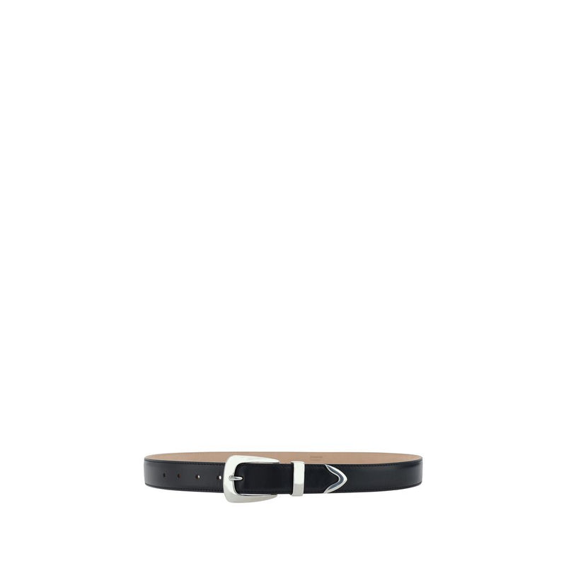 Khaite Black Calf Leather Benny Belt - 85 cm / 34 inches