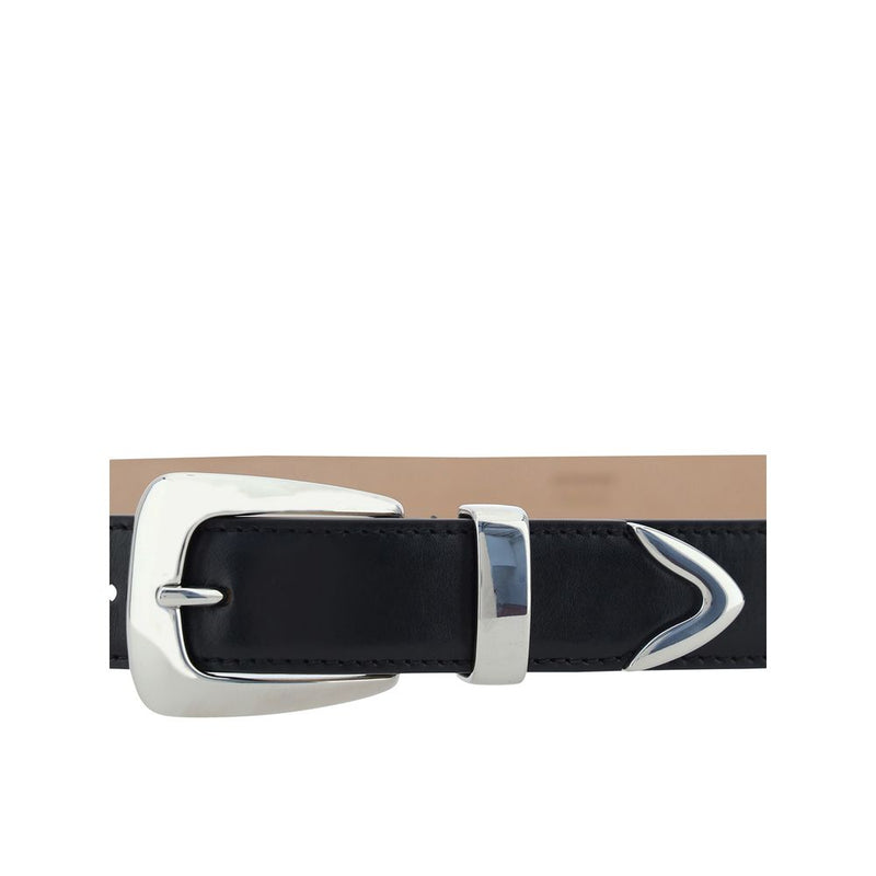 Khaite Black Calf Leather Benny Belt - 85 cm / 34 inches