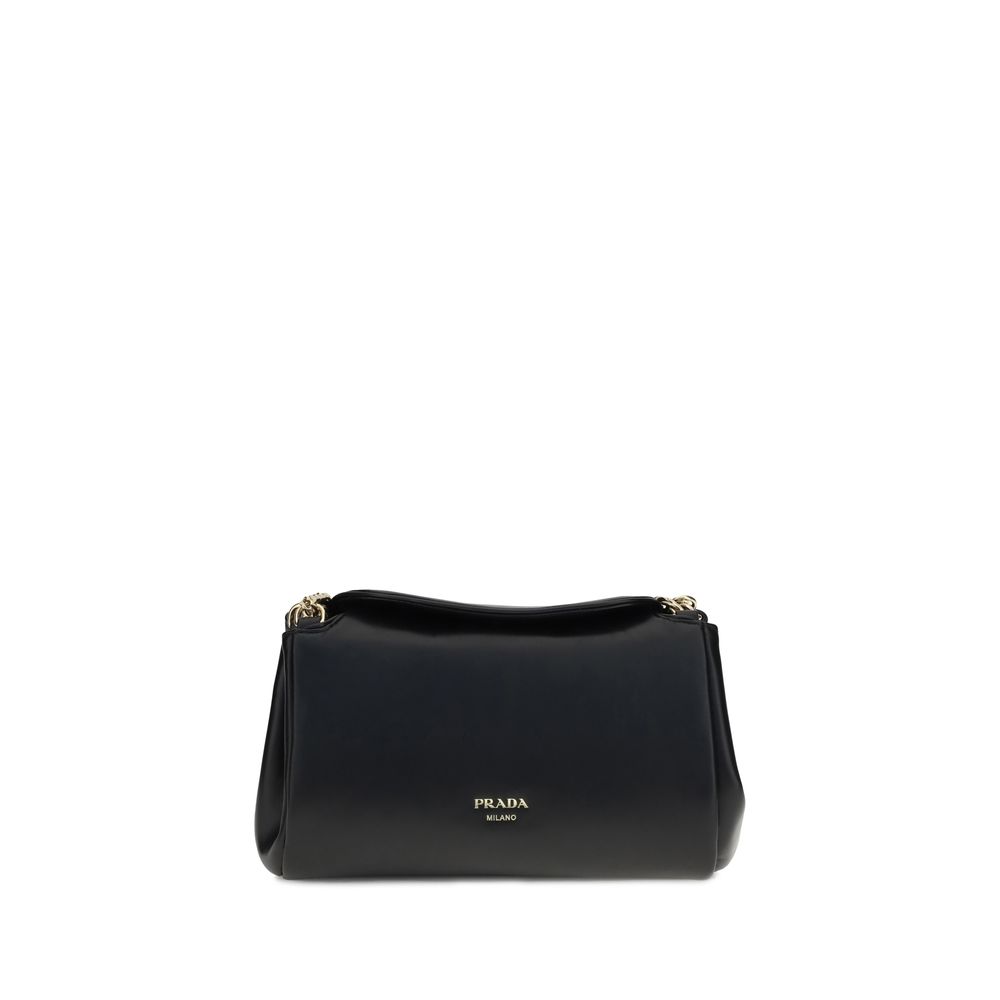 Prada Black Lamb Ovis Aries Shoulder Bag - Timeless Elegance
