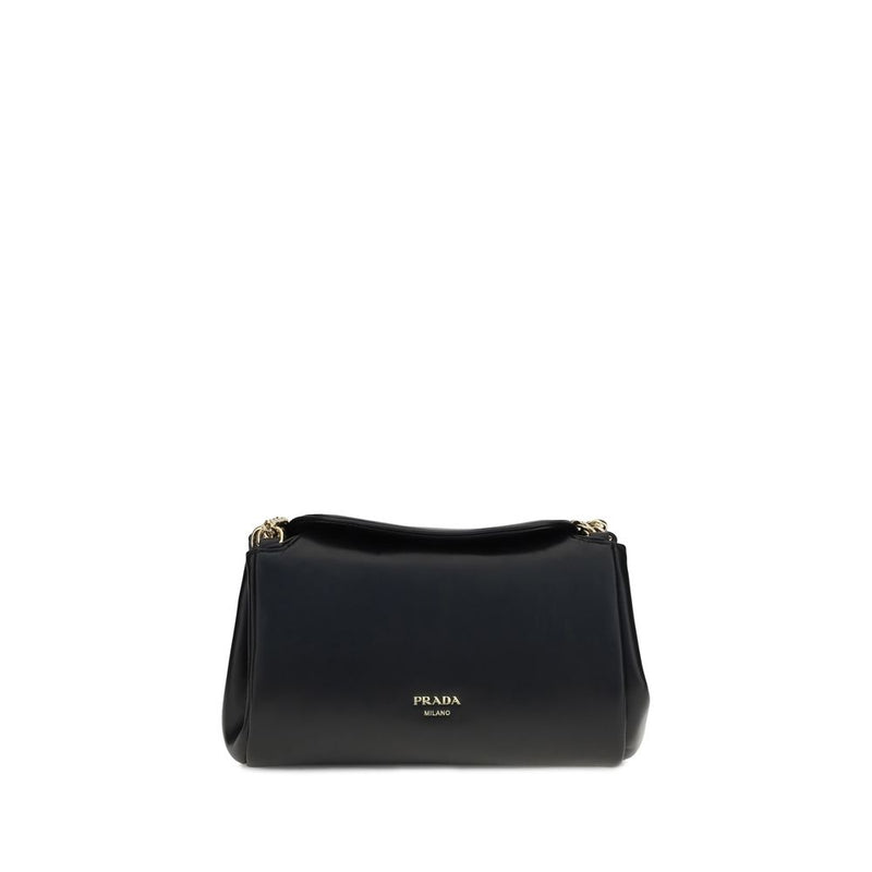 Prada Black Lamb Ovis Aries Shoulder Bag - Élégance Intemporelle