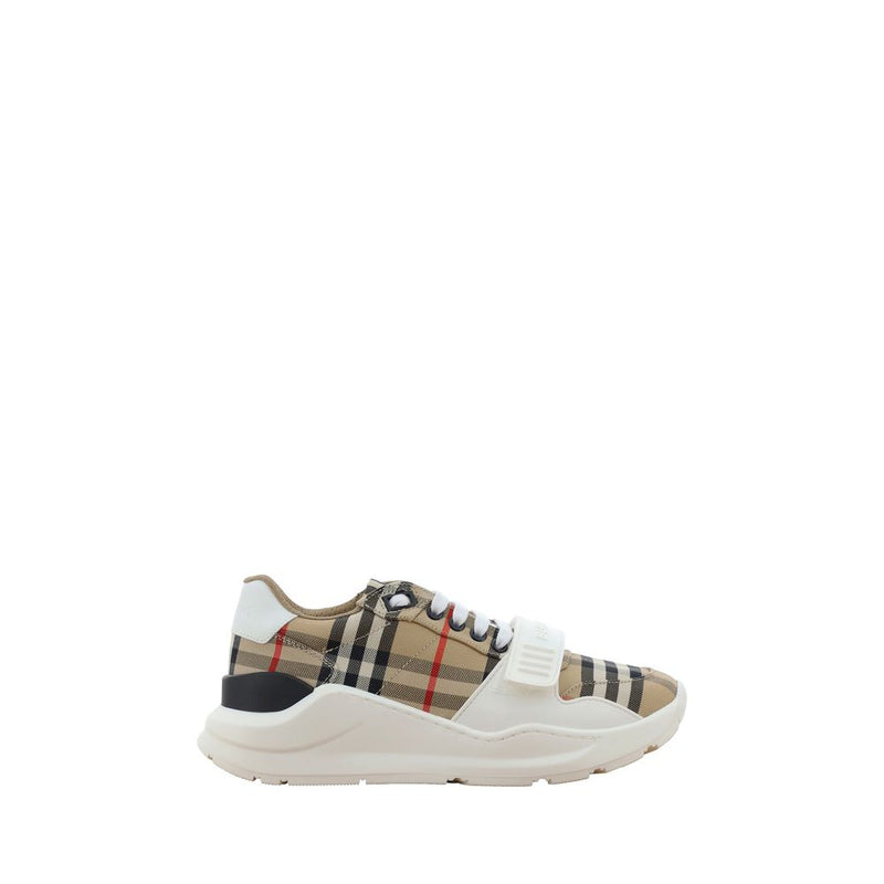 Burberry Regis Beige Cotton Athletic Sneakers for Women