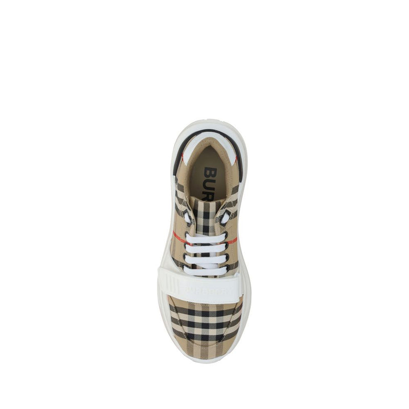 Burberry Regis Beige Cotton Athletic Sneakers for Women