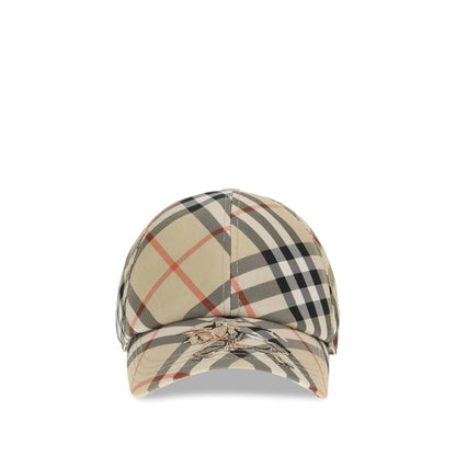 Casquette Burberry beige en coton (casquette de baseball)