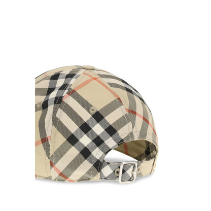 Casquette Burberry beige en coton (casquette de baseball)