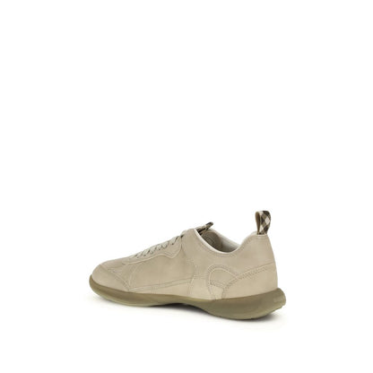 Baskets de sport Burberry Bos Taurus en cuir de veau beige