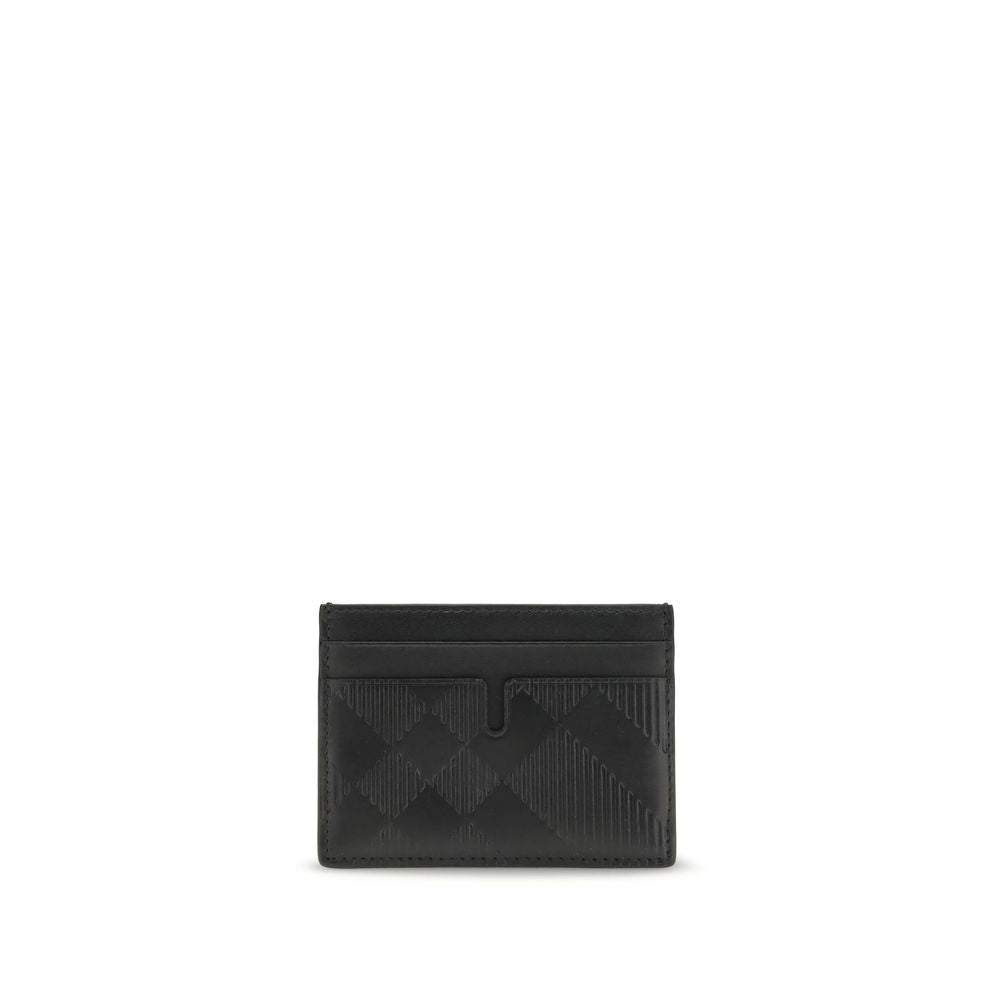 Portefeuille Burberry Bos Taurus en cuir de veau noir