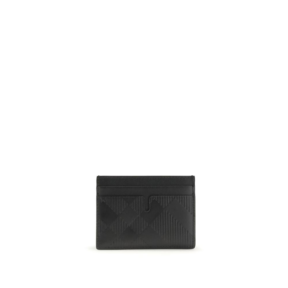 Portefeuille Burberry Bos Taurus en cuir de veau noir