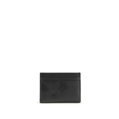 Portefeuille Burberry Bos Taurus en cuir de veau noir