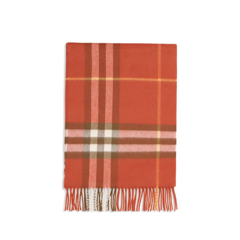 Écharpe en Cachemire Rouge Burberry - Élégance Britannique Intemporelle
