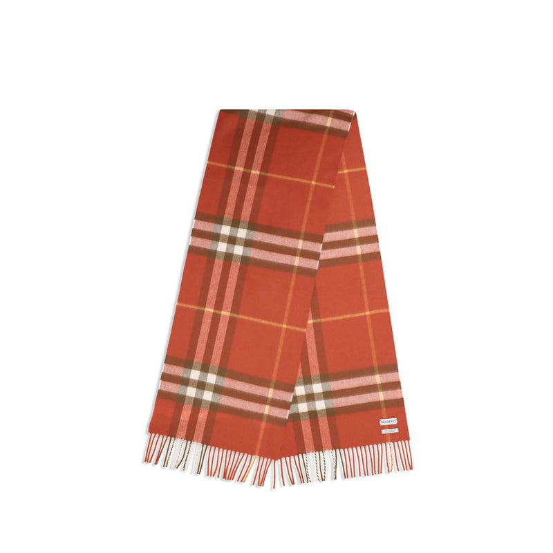 Écharpe en Cachemire Rouge Burberry - Élégance Britannique Intemporelle