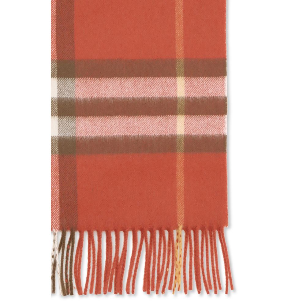 Écharpe en Cachemire Rouge Burberry - Élégance Britannique Intemporelle