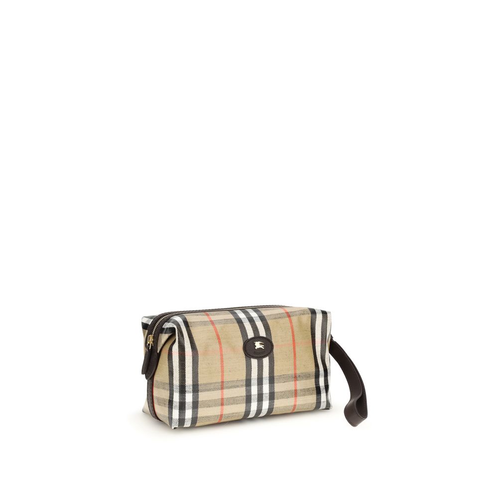 Portefeuille Burberry en coton beige