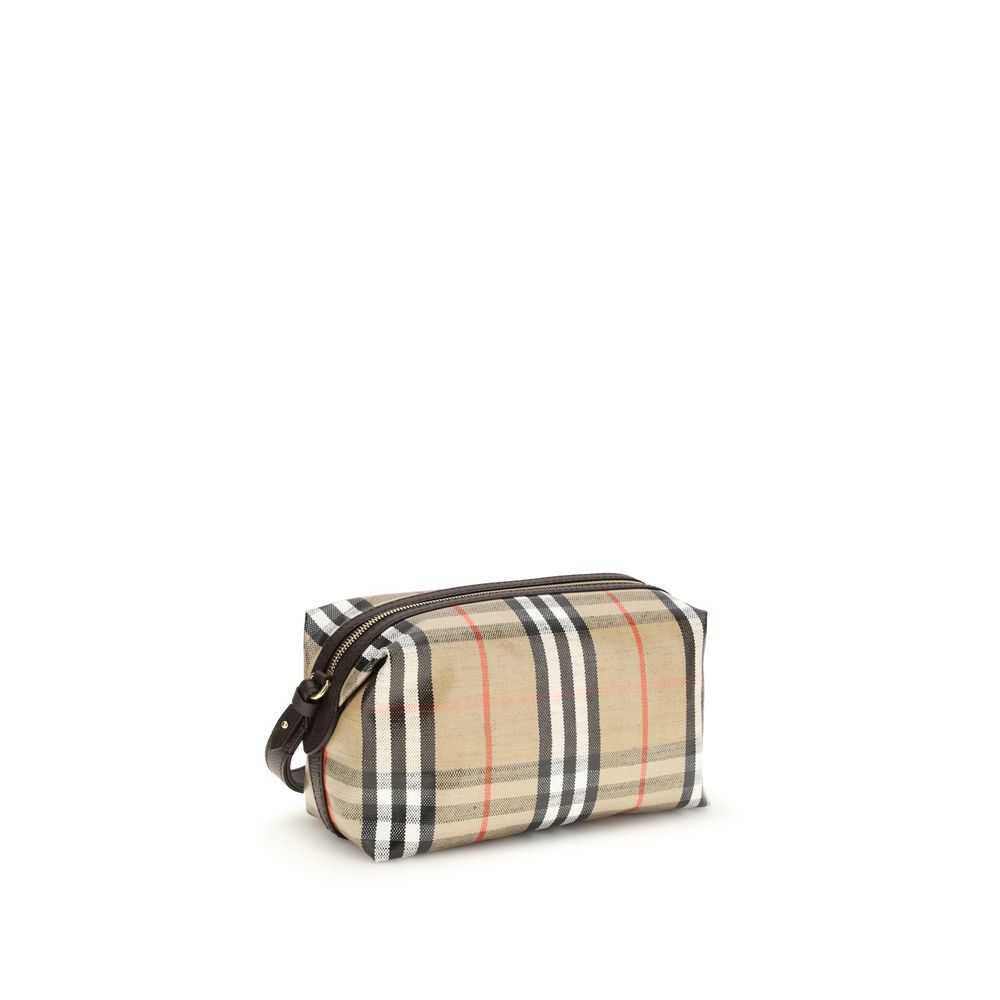 Portefeuille Burberry en coton beige
