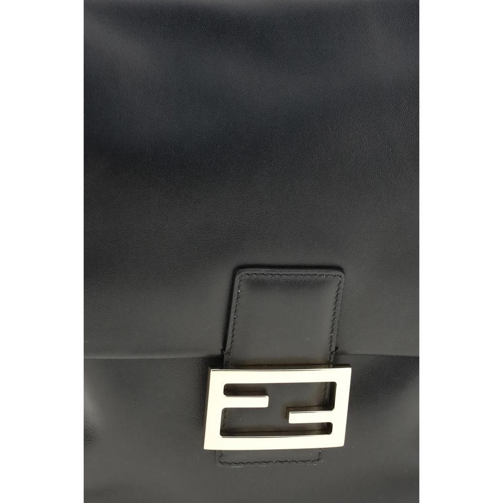 Sac à dos Fendi Bos Taurus en cuir de veau noir