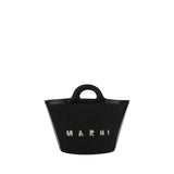 Marni Tropicalia Bucket Bag - Sac à bandoulière noir en coton