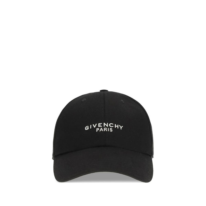 Givenchy zwarte katoenen pet (honkbalpet)