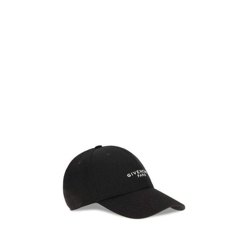 Givenchy zwarte katoenen pet (honkbalpet)