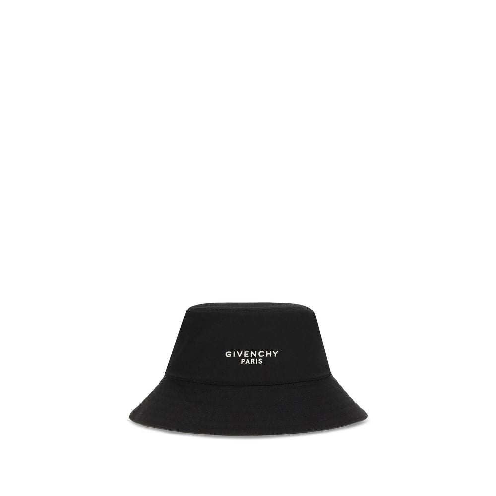 Givenchy Black Cotton Bucket Hat - Trendy Accessory