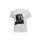 Givenchy T-Shirt Blanc en Coton - Design Maxi Logo