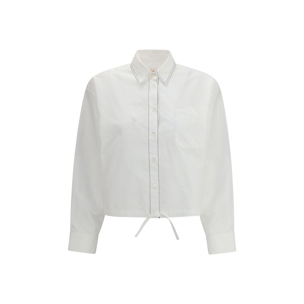 Marni White Cotton Shortsleeve Shirt for Women