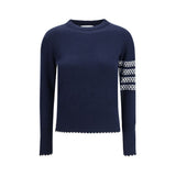 Thom Browne Holiday Hector Blue Fleece Wool Sweatshirt