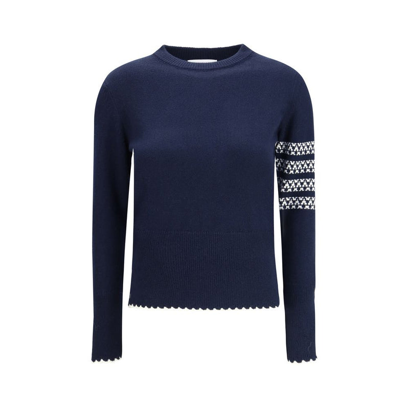 Thom Browne Holiday Hector Blue Fleece Wool Sweatshirt